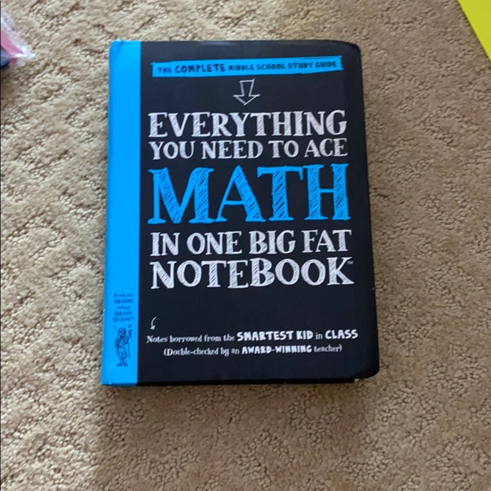 Middle schooler guide to math.